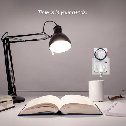 hbn 24Hour Mechanical Timer Plug Socket UK,Light Timers for Home Security