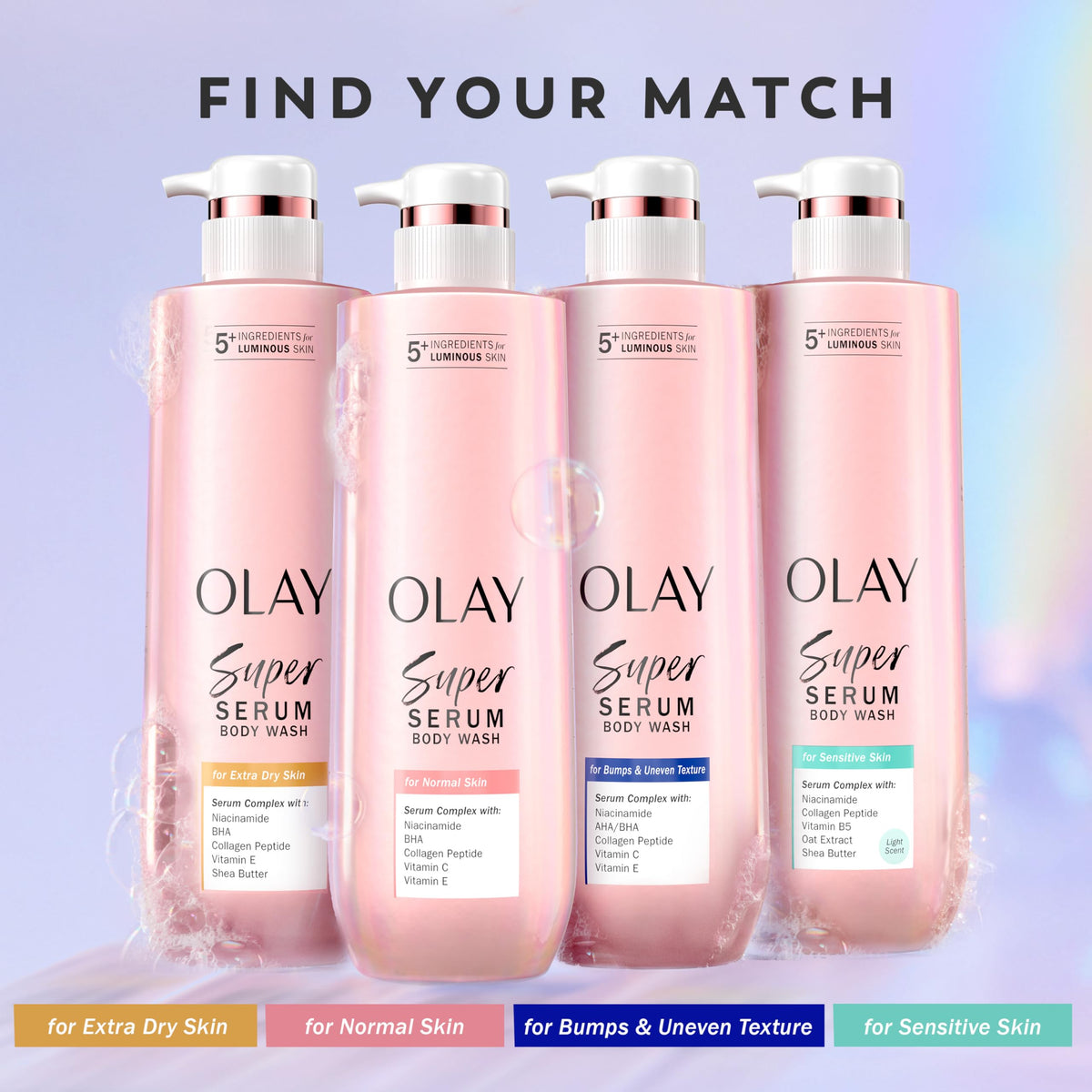 Olay Super Serum Body Wash for Women, For Extra Dry Skin, 28 fl oz
