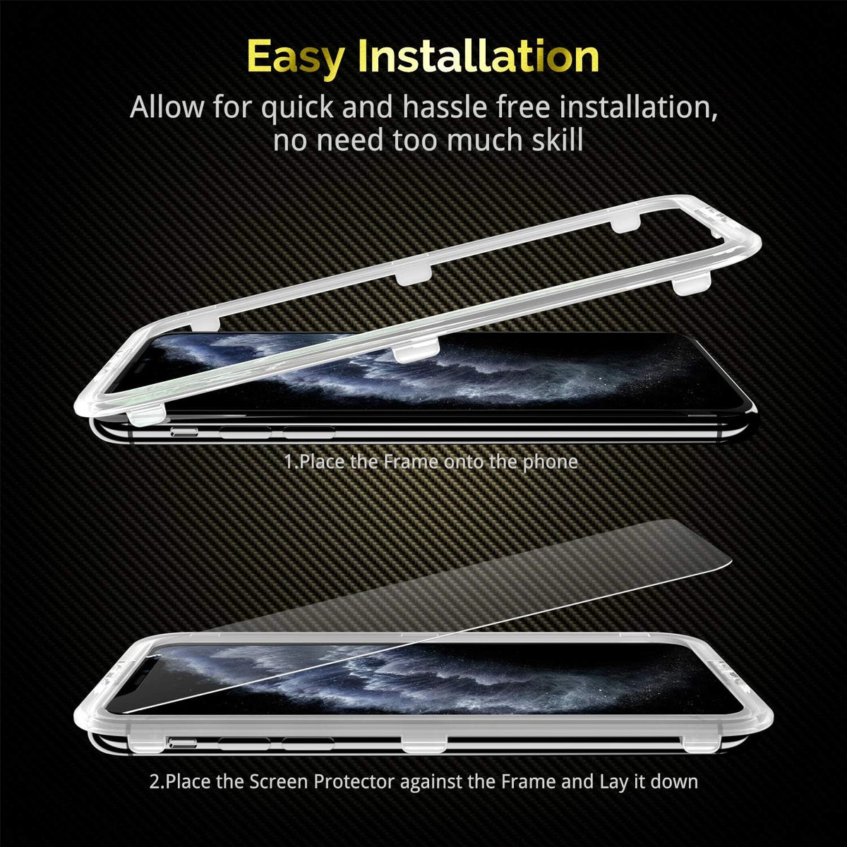 UNBREAKcable 3-Pack Screen Protector for iPhone SE 2022/SE 2020, iPhone 8/7