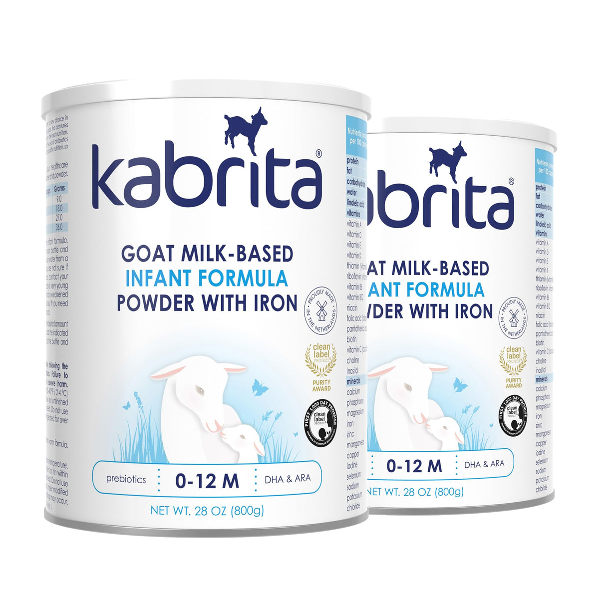 Kabrita Goat Milk Infant Formula Powder, Gentle Digestion, Non-GMO, 14 oz