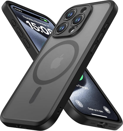 ImpactStrong Magnetic Guard Designed for iPhone 17 Air Case [Camera Protection] [Military Grade Drop Tested] [Compatible with MagSafe] Slim Translucent Matte Phone Case (6.6") - Navy Blue