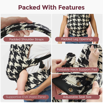 Momcozy PureHug Baby Carrier - Ergonomic, Cozy and Lightweight for 7-45 lbs