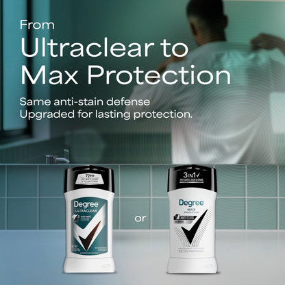 Degree Men UltraClear Antiperspirant Deodorant, 2 Count, 2.7 oz