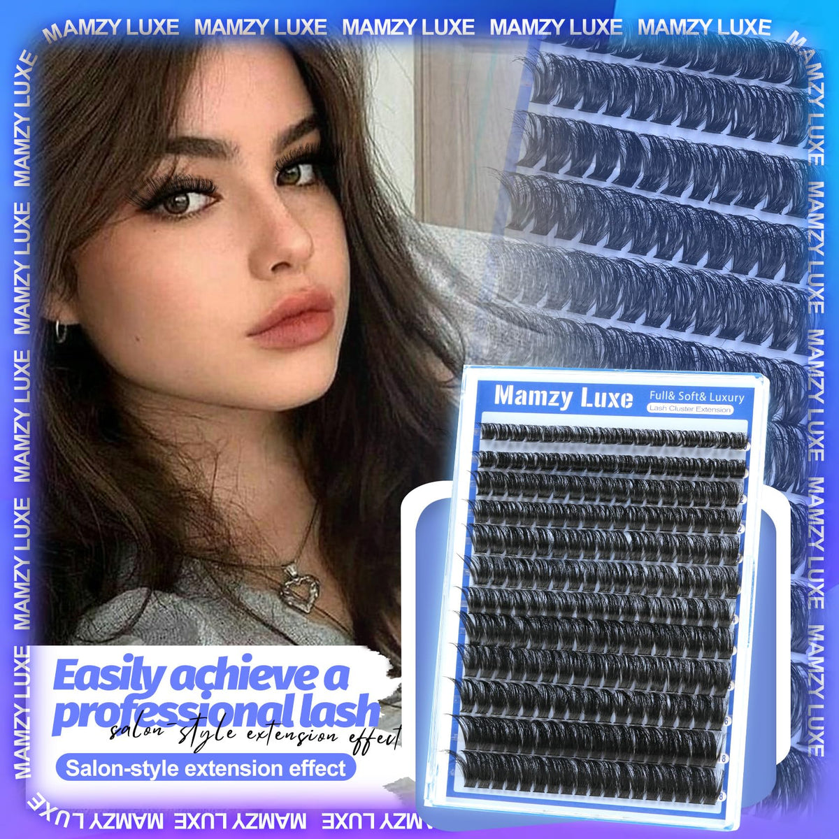 Lash Clusters Wispy 60D Eyelash Clusters 10-18mm Fluff Cluster Eyelash Extensions D Curl No Plastic Feel Individual Lashes Extension 240 Pcs Versatile False Eyelashes Clusters