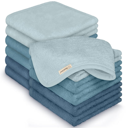 6-Pack Baby Washcloths, Soft Absorbent Washcloths for Face, Body (White)