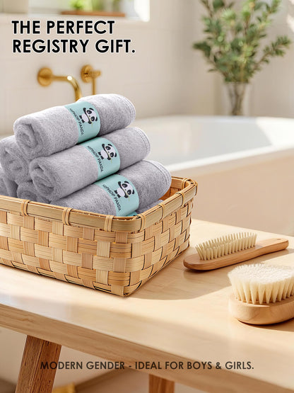 HIPHOP PANDA Soft Baby Washcloths, 2-Layer, 30 Pack Newborn Gift Set