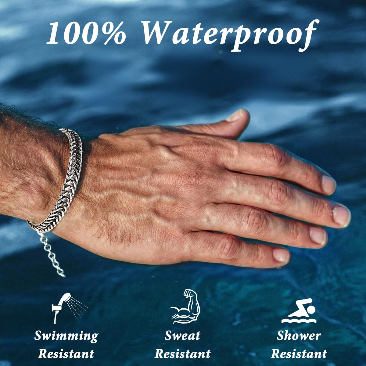 Mens Bracelet for Men, Waterproof Bracelet for Men Jewelry