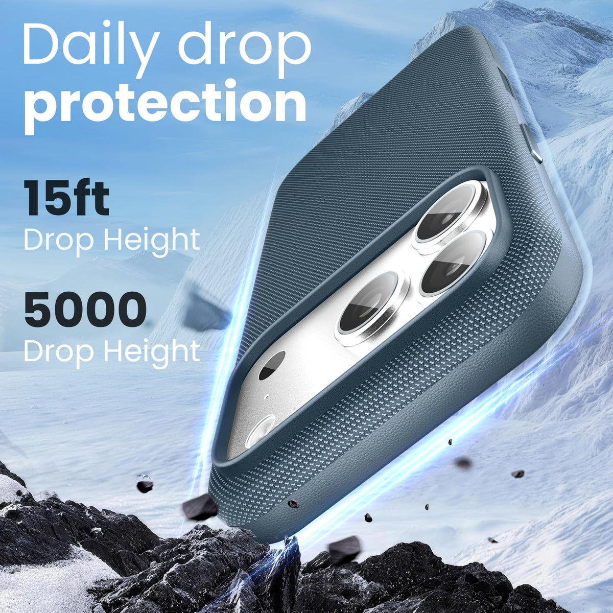 Mkeke for iPhone 17 Pro Max Case Techwoven Green, [Compatible with MagSafe] [Camera Control Cover] [Premium Tech Woven Fabric] [Drop Protection] Shockproof Skin-Friendly