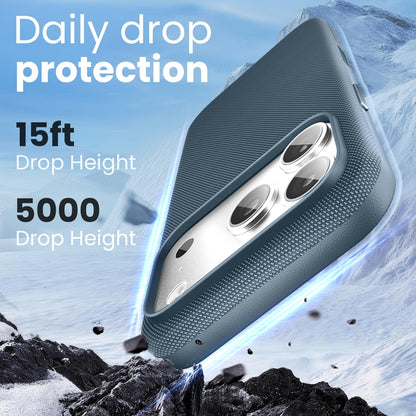 Mkeke for iPhone 17 Pro Max Case Techwoven Green, [Compatible with MagSafe] [Camera Control Cover] [Premium Tech Woven Fabric] [Drop Protection] Shockproof Skin-Friendly
