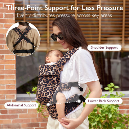 Momcozy PureHug Baby Carrier - Ergonomic, Cozy and Lightweight for 7-45 lbs