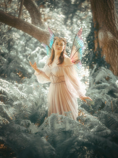 MOSTORY Renaissance Fairy Flower Crown, Woodland Elf Crown Headpiece