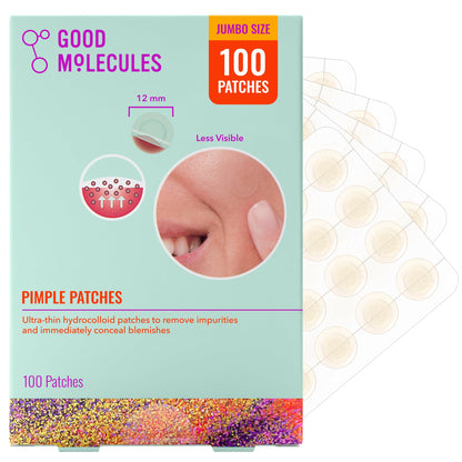 Good Molecules Pimple Patches, Hydrocolloid Patches for Face, 60 Count