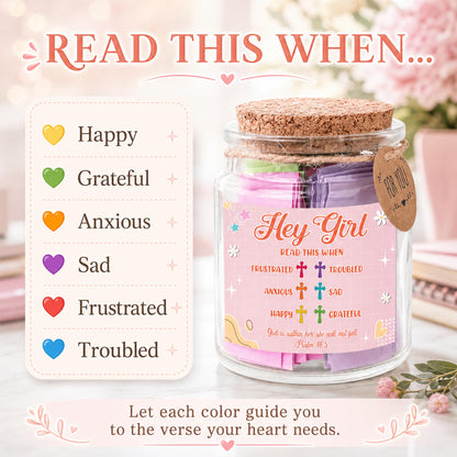 Read This When Bible Verses Jar – Birthday Gifts for Women, Christian Gifts, Christmas Gift for Women, Gift for Mom from Daughter