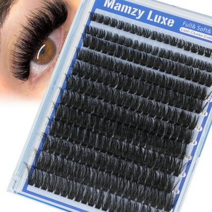 Lash Clusters Wispy 60D Eyelash Clusters 10-18mm Fluff Cluster Eyelash Extensions D Curl No Plastic Feel Individual Lashes Extension 240 Pcs Versatile False Eyelashes Clusters