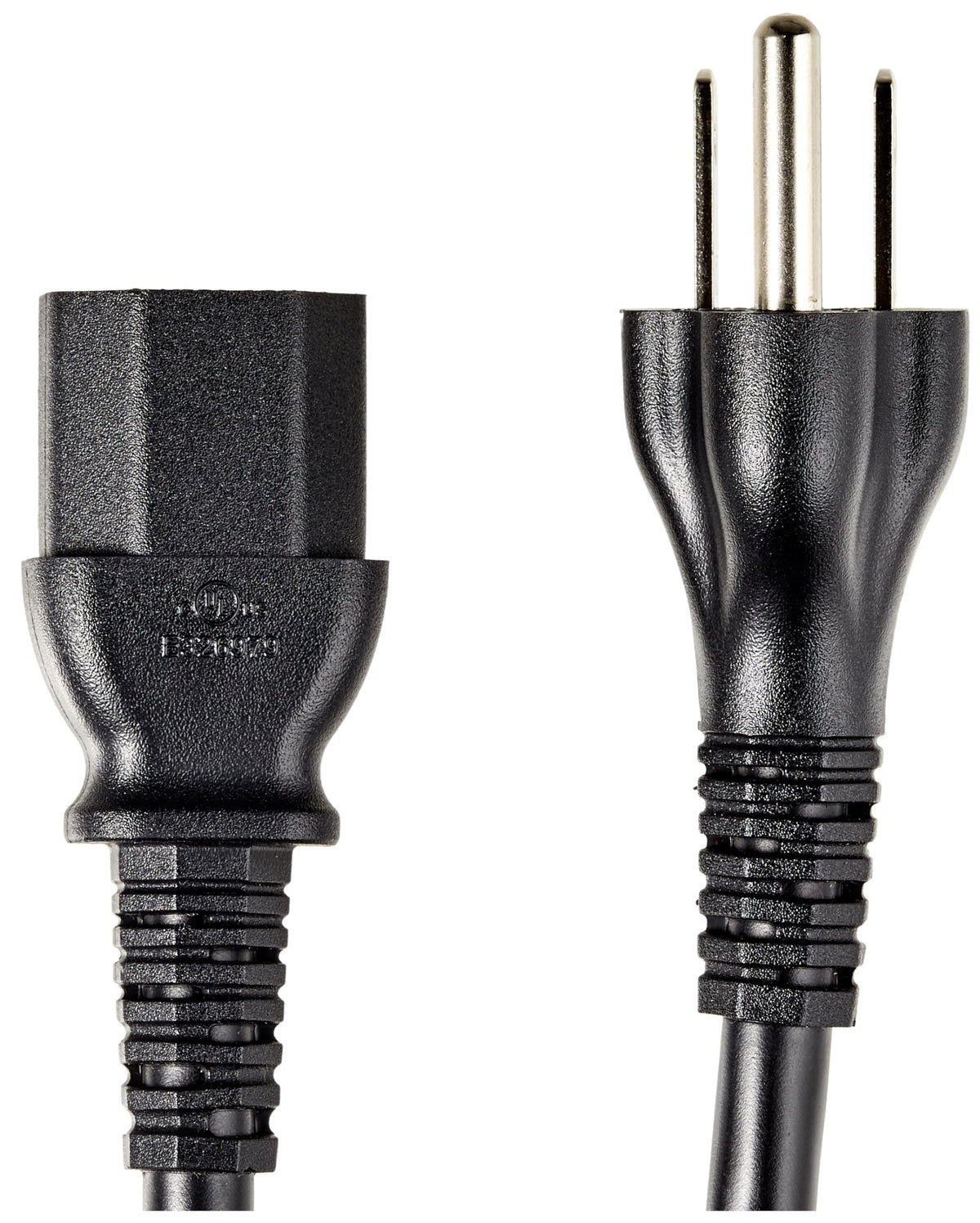 Amazon Basics Replacement Power Cord for Computer, Monitor, TV, Printer, PC, 3 Prong, 18 AWG, 125 Volts, 10 Feet, Black