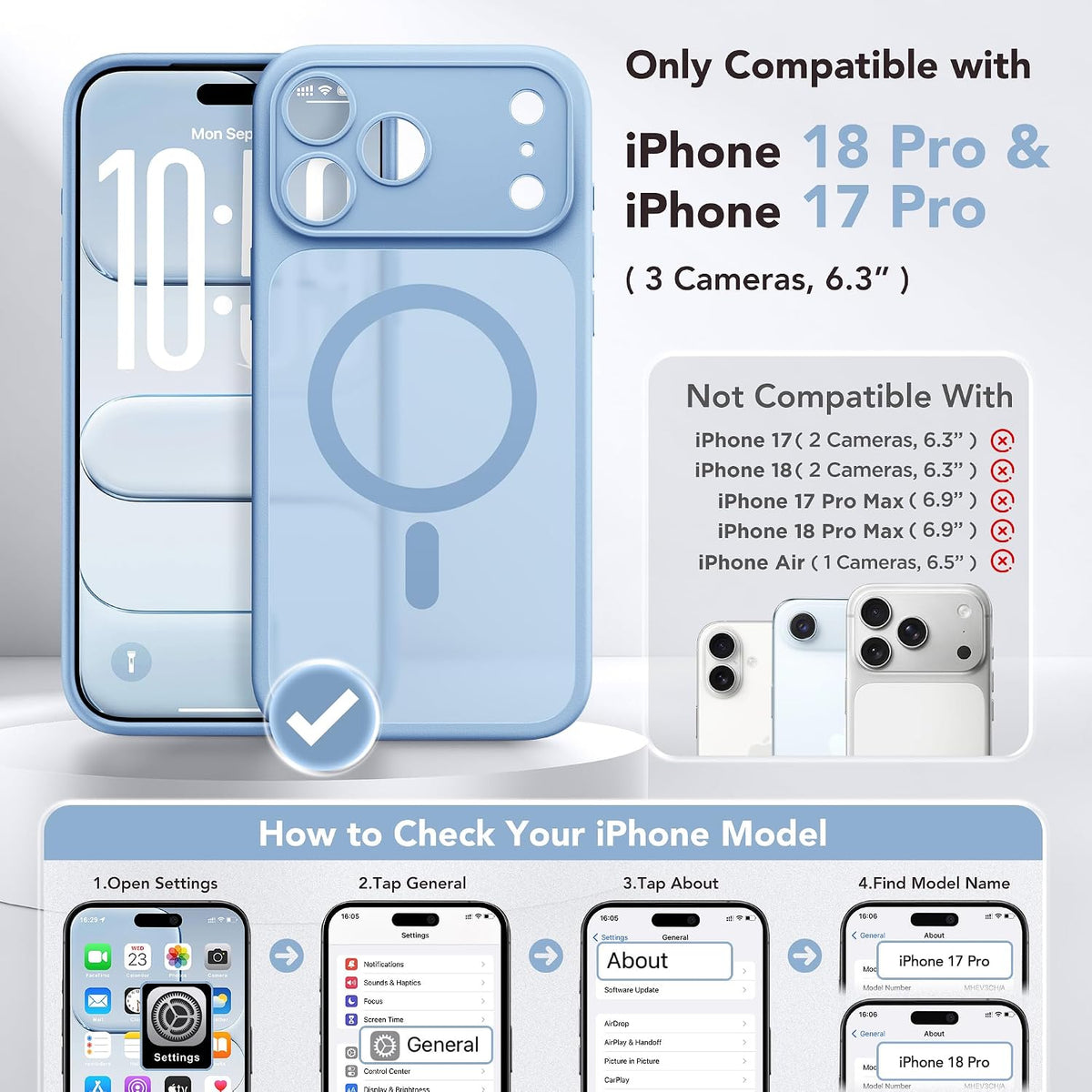 Magnetic Shockproof for iPhone 18 Pro & iPhone 17 Pro Case, Sunset Orange