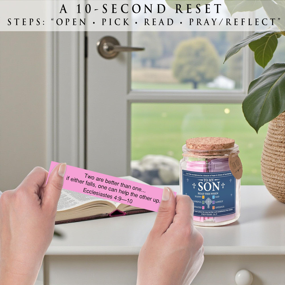 Read This When Bible Verses Jar – Birthday Gifts for Women, Christian Gifts, Christmas Gift for Women, Gift for Mom from Daughter