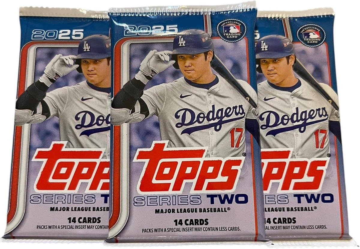 Topps 2025 Series 2 Baseball MLB Trading Cards, 3 Packs, 14 Cards per Pack, 42 Cards Total