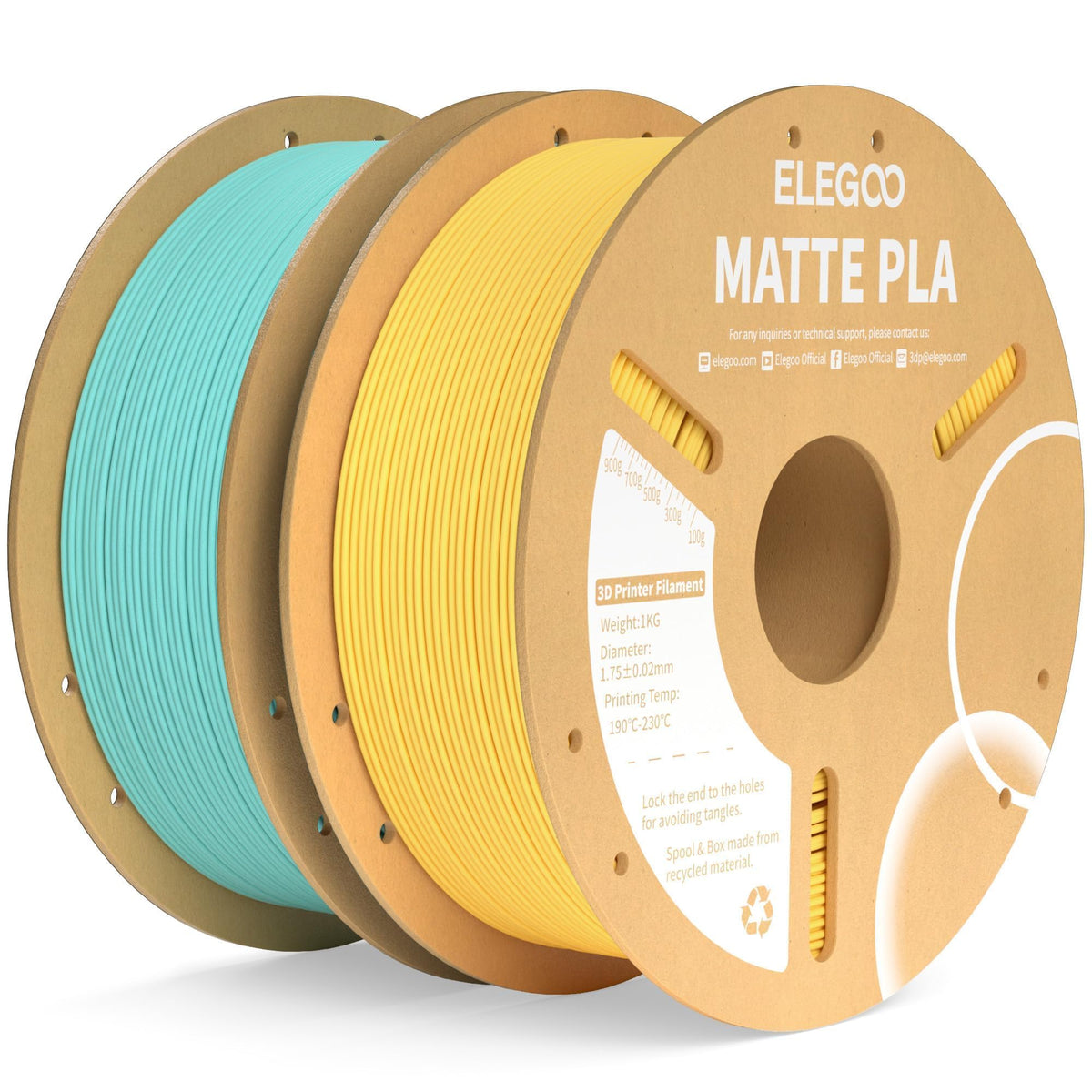 ELEGOO Matte PLA 3D Printer Filament Navy Blue 1KG 1.75mm