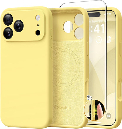 GolbinBox Magnetic for iPhone 13/14 Case, Silicone Cover, Blackcurrant