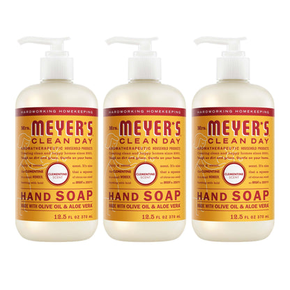 MRS. MEYER'S CLEAN DAY Liquid Hand Soap, Lemon Verbena, 12.5 fl oz, 3 Pack