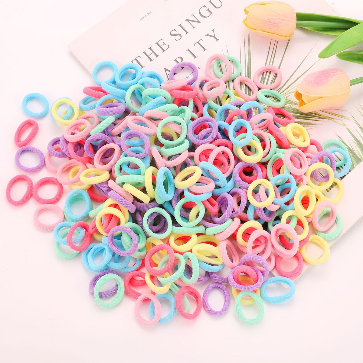 200 Pack Hair Ties BEoffer Baby Toddlers Girls Elastics Hair Band No Damage