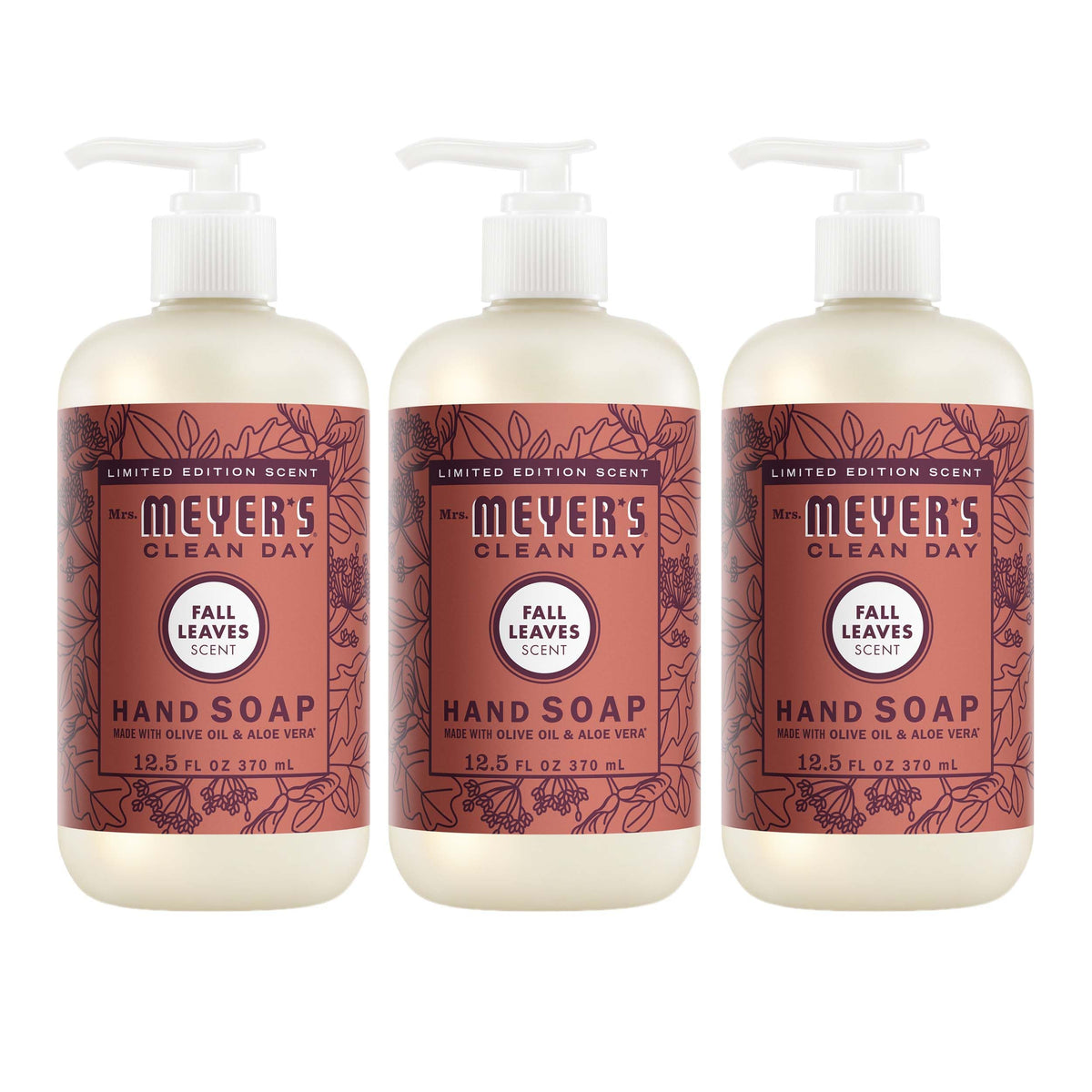 MRS. MEYER'S CLEAN DAY Hand Soap, Acorn Spice Scent, 12.5 Fl Oz Bottle