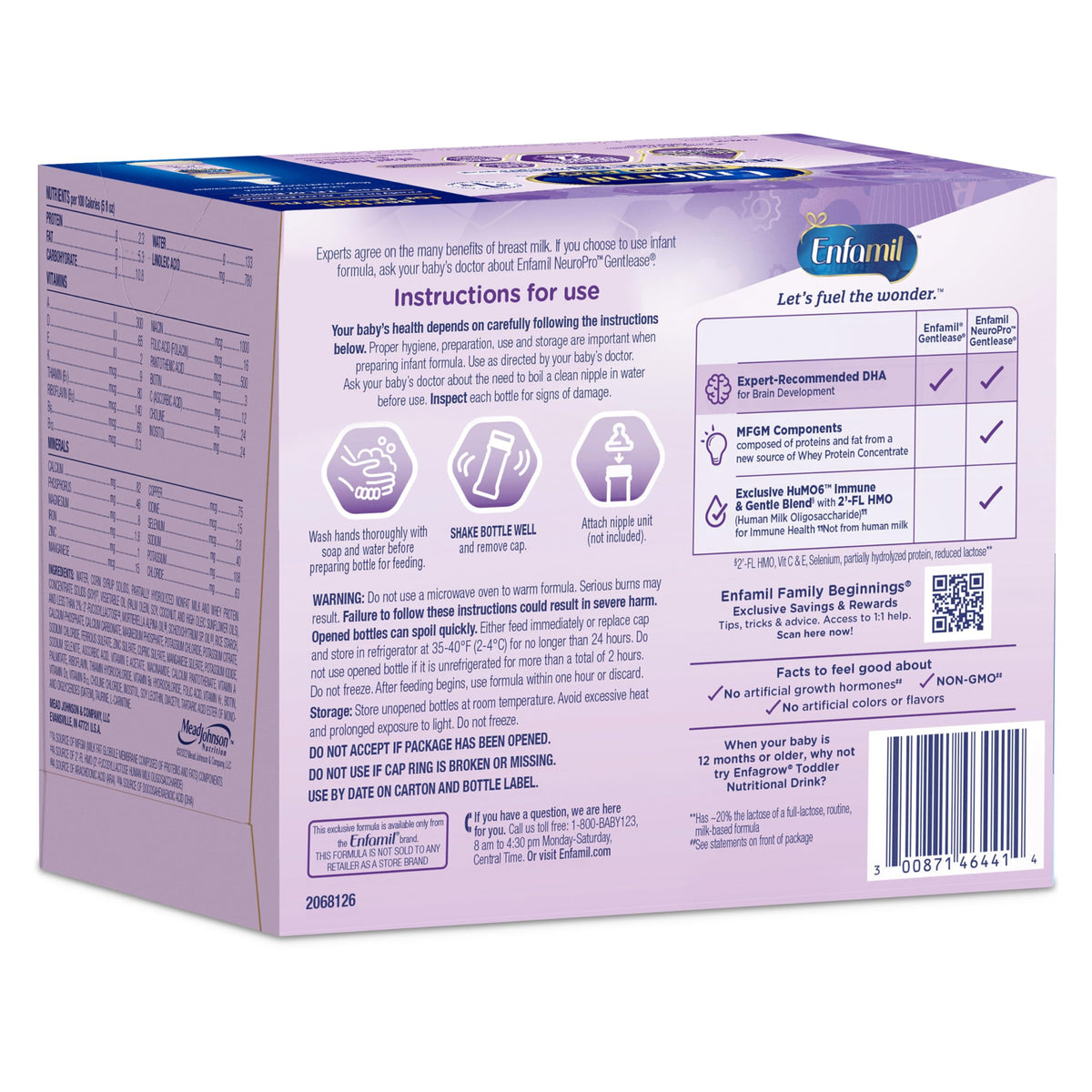 Enfamil NeuroPro Gentlease Ready-to-Feed Baby Formula, 2 Fl Oz, 24 CT