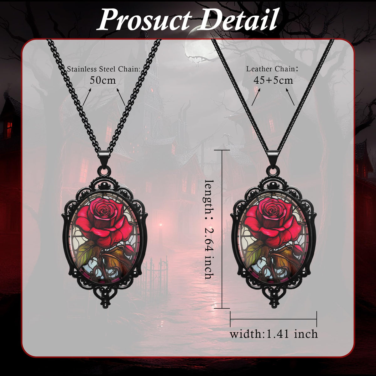 Gothic Necklace as Halloween Costume Jewelry for Women
