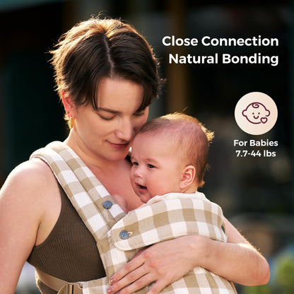 Momcozy PureHug Baby Carrier - Ergonomic, Cozy and Lightweight for 7-45 lbs
