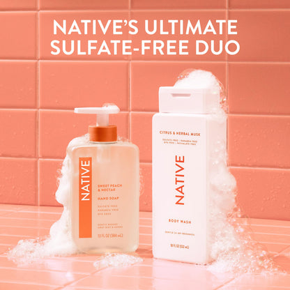 Native Body Wash 3 Pack - Natural Body Wash Women & Men - SLS & Paraben Free - Cucumber & Mint, Coconut & Vanilla, Lavender & Rose