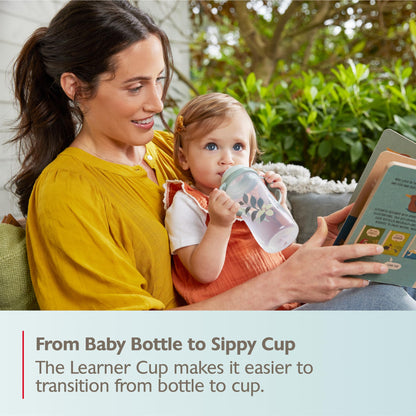 NUK First Choice Learner Sippy Cup 2.0, 10oz, 2-Pack, Pink Bunnies