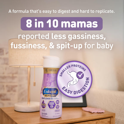 Enfamil NeuroPro Gentlease Ready-to-Feed Baby Formula, 2 Fl Oz, 24 CT