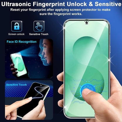 firtstnow 3 Pack for Samsung Galaxy S26 Ultra Screen Protector Tempered Glass + 3 Pack Camera Lens Protector, Military Grade Shatterproof, 9H Hardness, Fingerprint Unlock,Case Friendly 6.9 Inch