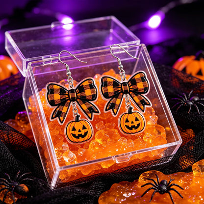 Hocus Pocus Earrings for Women Spooky Witch Halloween Pumpkin Earrings Halloween Accessories Witch Jewelry