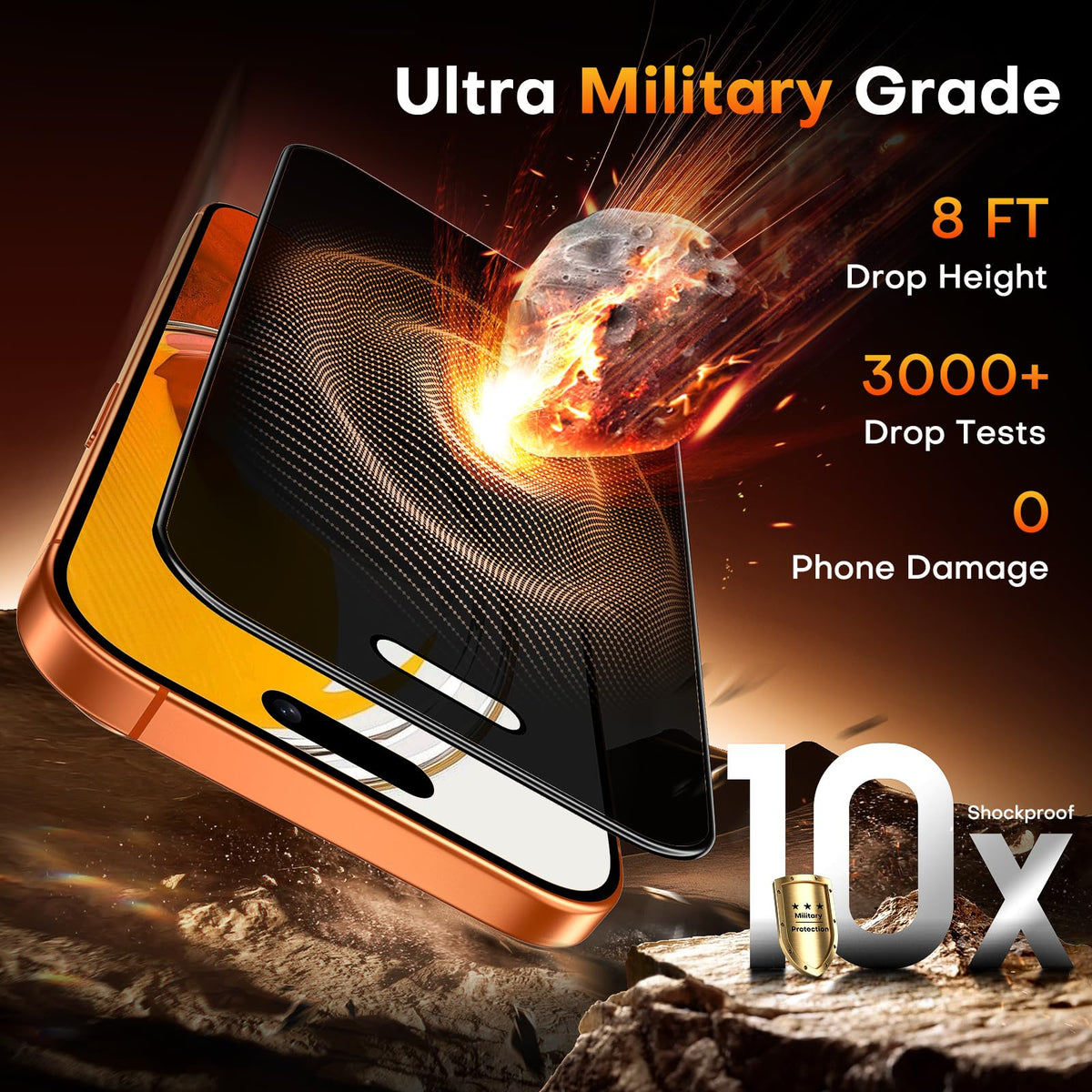 TOCOL for iPhone 17 Screen Protector, Easy Installation