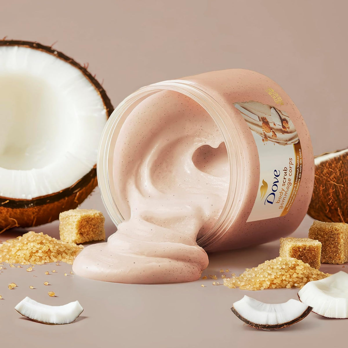 Dove Exfoliating Body Scrub, Brown Sugar & Coconut Butter, 15 oz