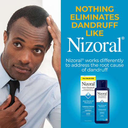 Nizoral Anti-Dandruff Shampoo with 1% Ketoconazole, Fresh Scent, 14 Fl Oz