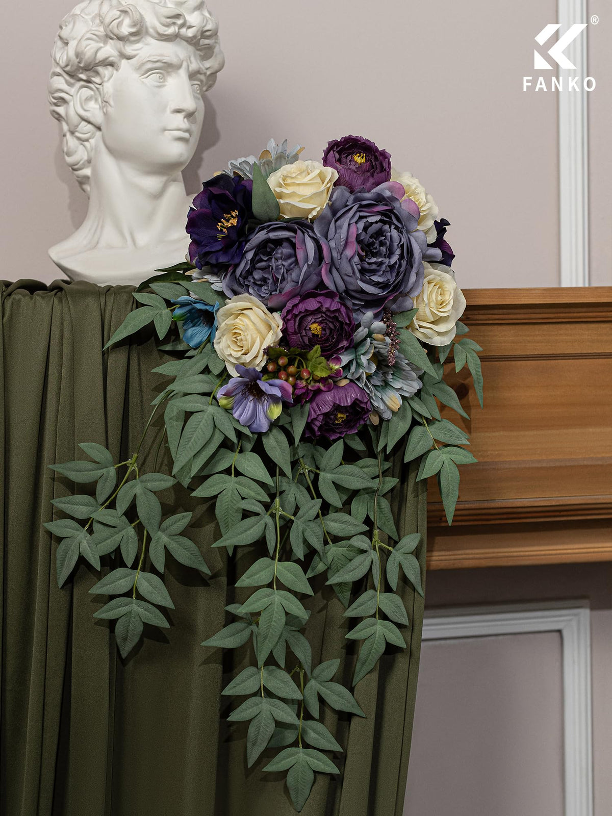 Fall Artificial Flowers DIY Bouquet Combo Faux Rose for Home Decor