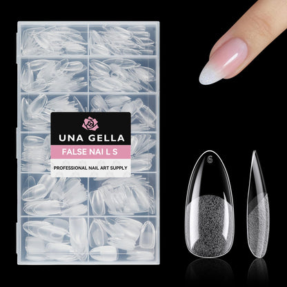 UNA GELLA Short Sharp Square Nail Tips 504pcs X-Soft Flat Square Nails