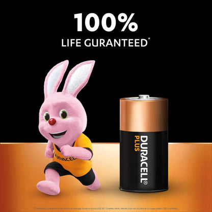 DURACELL Plus 9V Alkaline Batteries (2 Pack) 6LR61