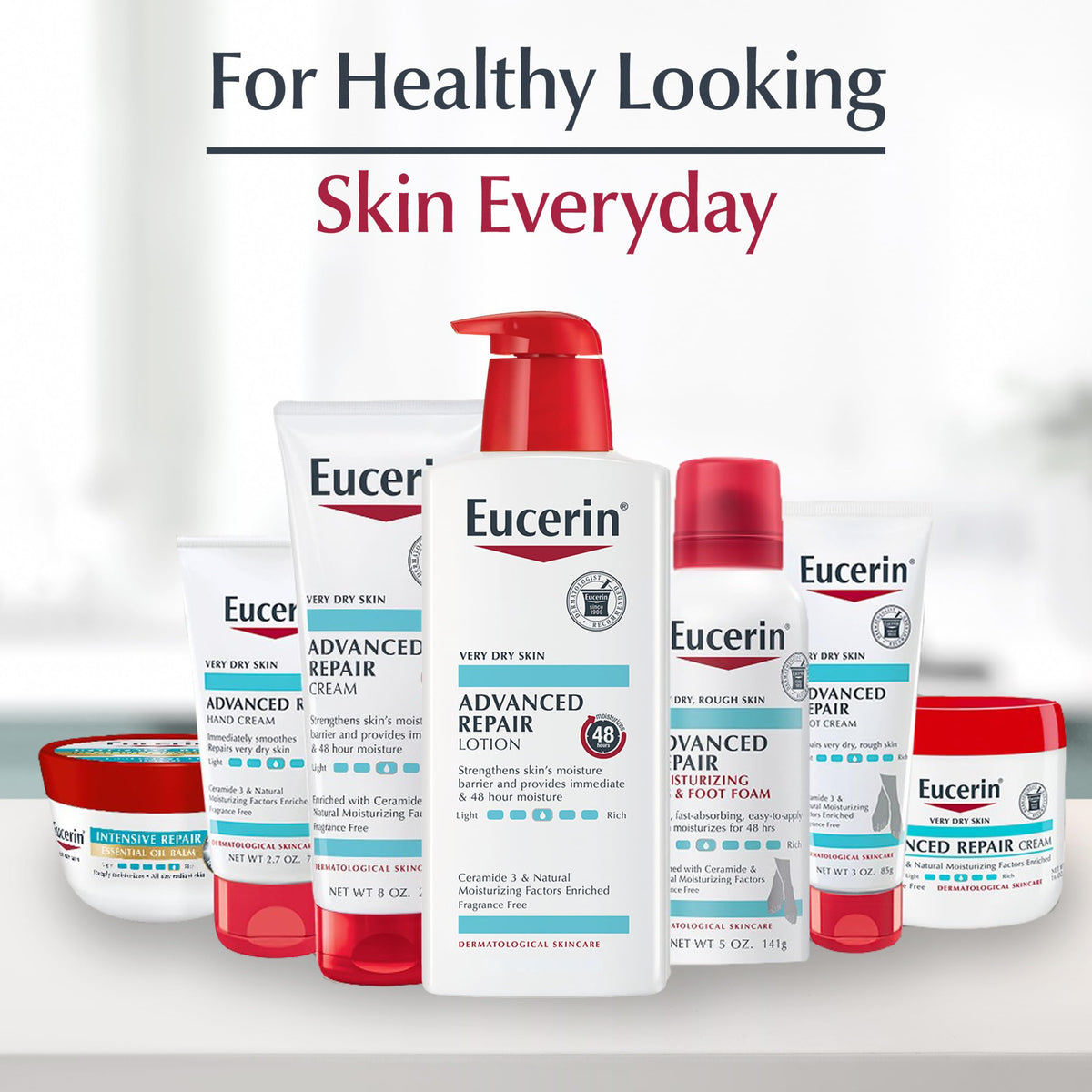 Eucerin Advanced Repair Lotion, Urea Enriched, 16.9 FL OZ