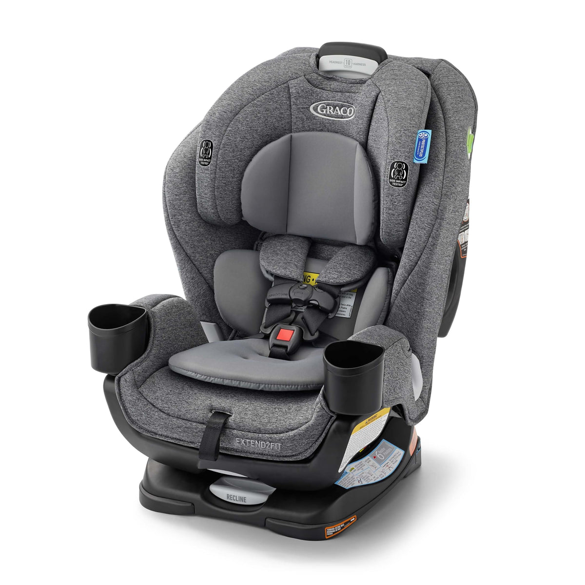 Graco Extend2Fit 2-in-1 Convertible Car Seat, Gotham