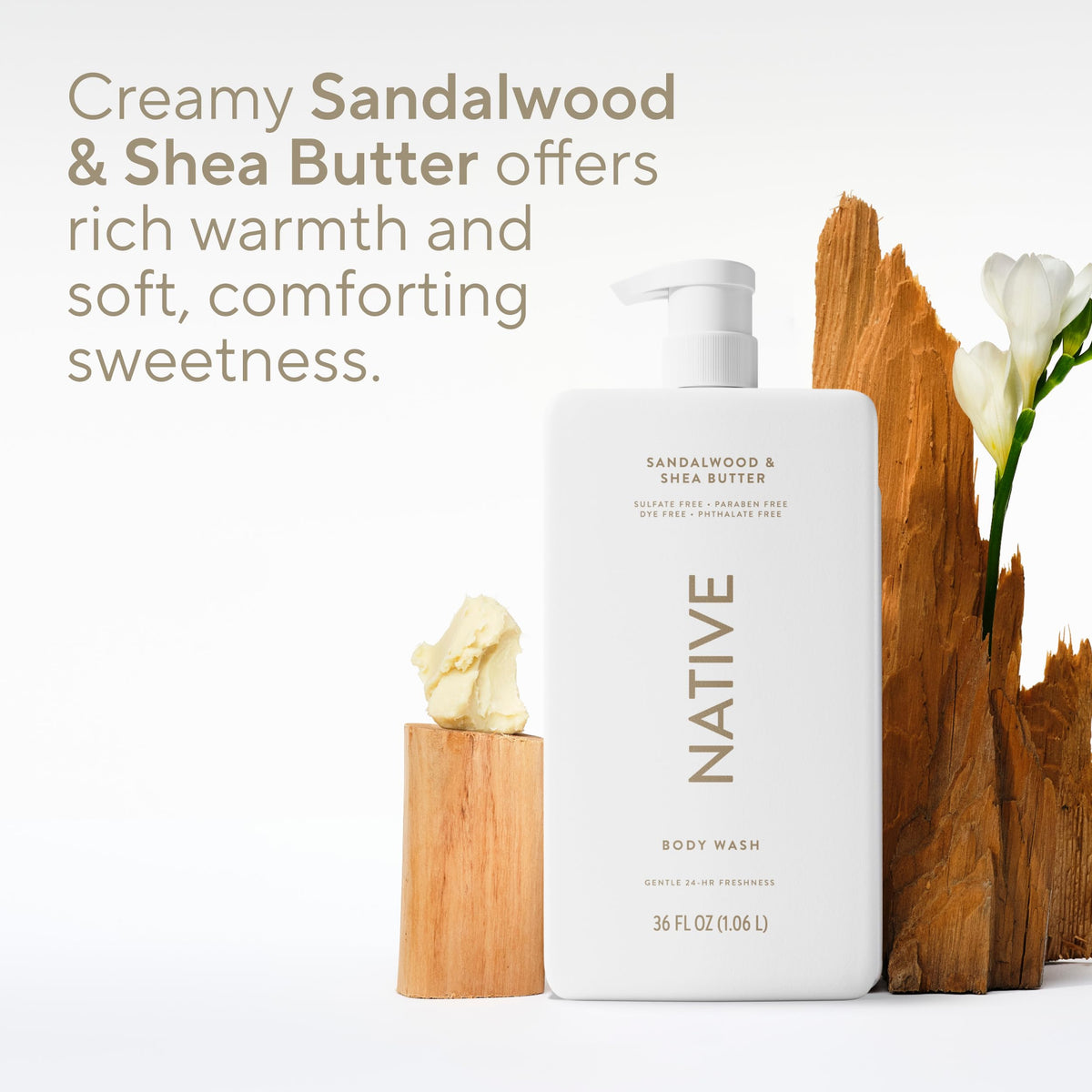 Native Body Wash 3 Pack - Natural Body Wash Women & Men - SLS & Paraben Free - Cucumber & Mint, Coconut & Vanilla, Lavender & Rose