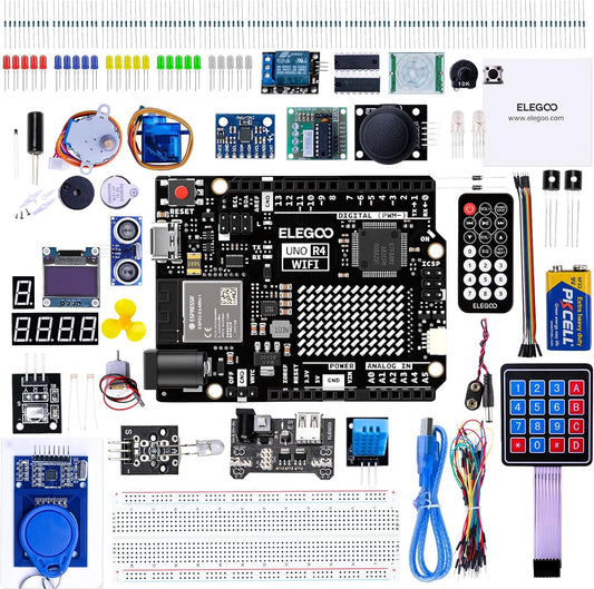 ELEGOO UNO R4 WiFi Super Starter Kit Compatible with Arduino for Beginners
