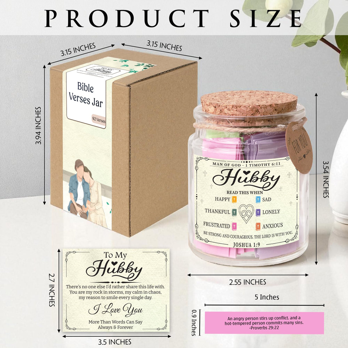 Read This When Bible Verses Jar – Birthday Gifts for Women, Christian Gifts, Christmas Gift for Women, Gift for Mom from Daughter