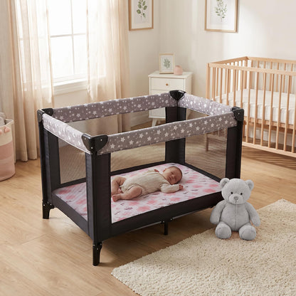 GUNTAIL Baby Crib Sheets for Boys Girls, 2 Pack Fitted Crib Sheet for Standard Crib and Toddler Mattress, Soft Microfiber Baby Sheet 52x28x8in. (Love & Pink)