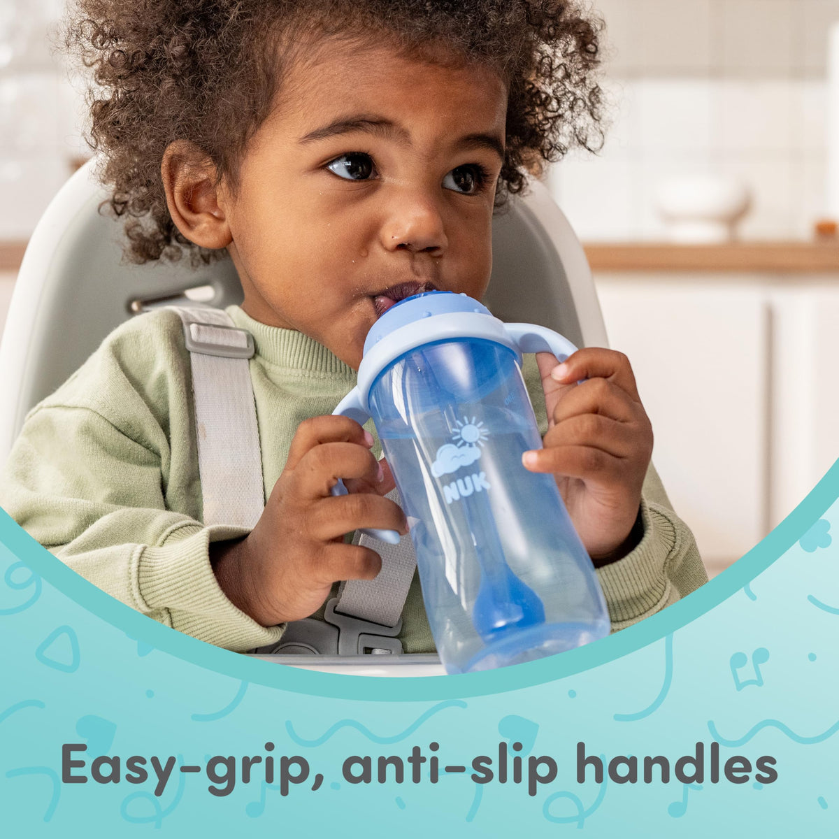 NUK Learner Straw Cup, 10oz, 2-Pack, Amazon Exclusive Timeless