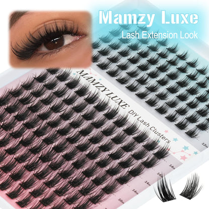 Lash Clusters Wispy 60D Eyelash Clusters 10-18mm Fluff Cluster Eyelash Extensions D Curl No Plastic Feel Individual Lashes Extension 240 Pcs Versatile False Eyelashes Clusters