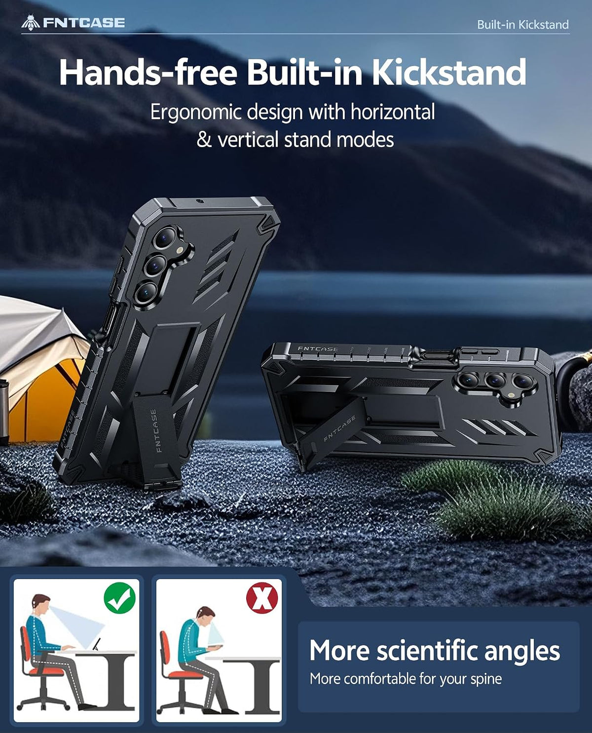 FNTCASE for Google Pixel 11 Pro XL Case with Built-in Screen Protector